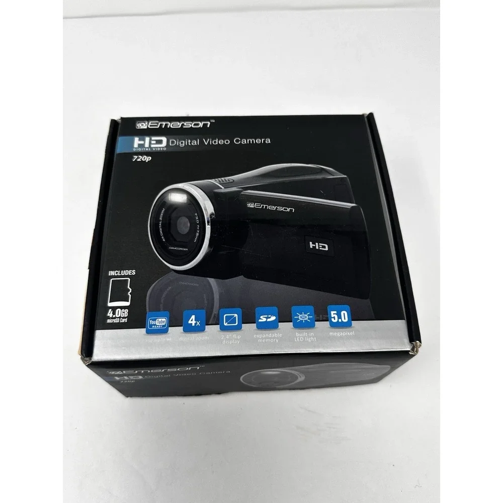 Emerson EVC720-4 HD 720p Digital Camcorder NEW